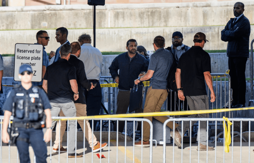 Kash Patel at the scene