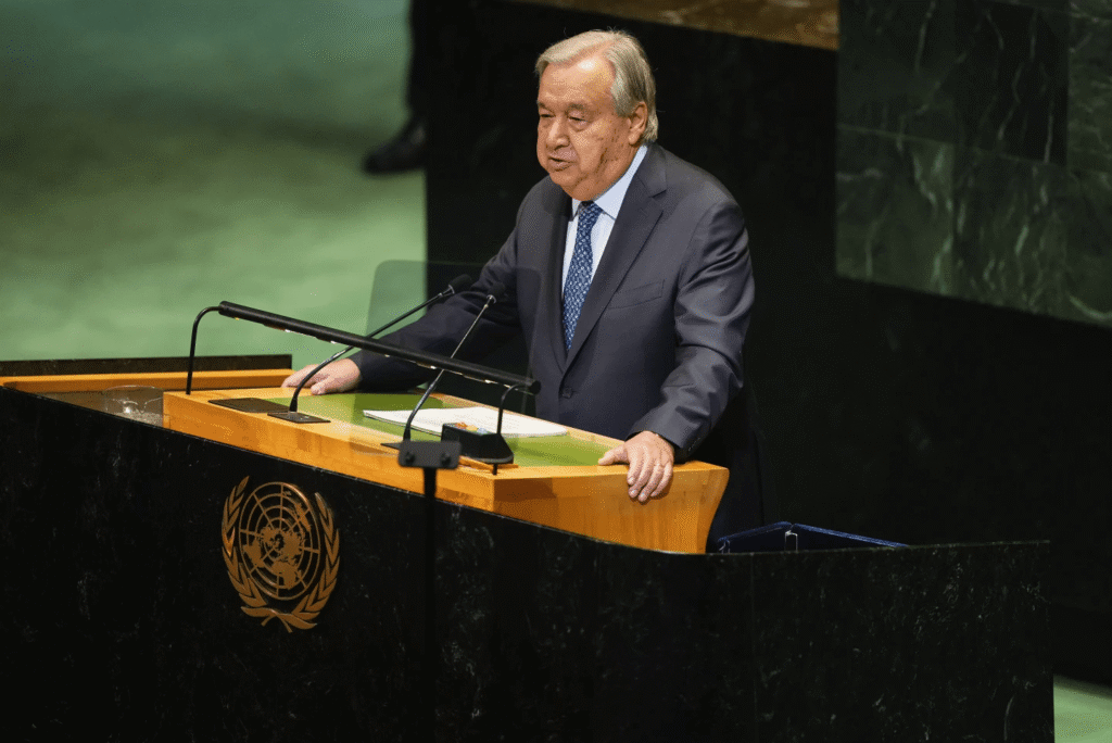 UN chief warns world leaders