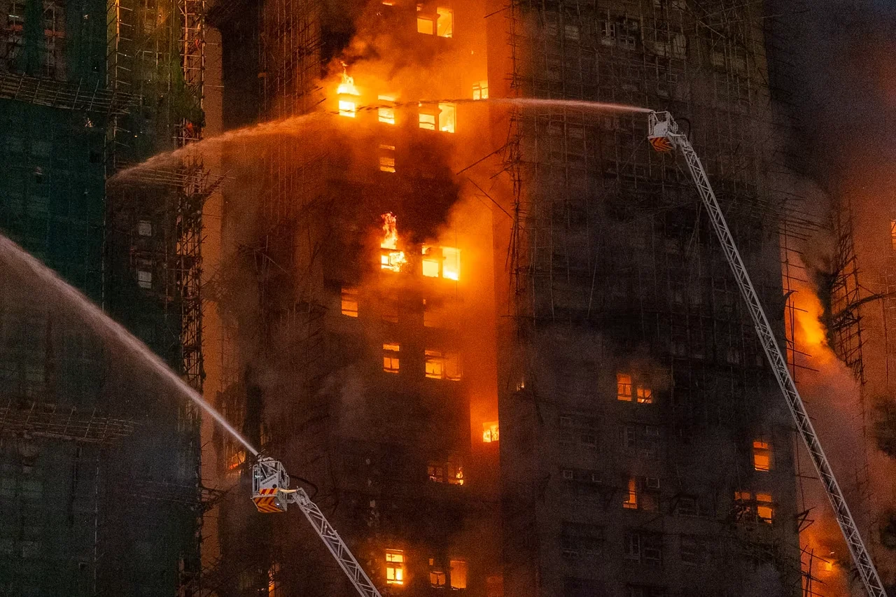 Hong Kong Fire Disaster Strikes Tower Blocks