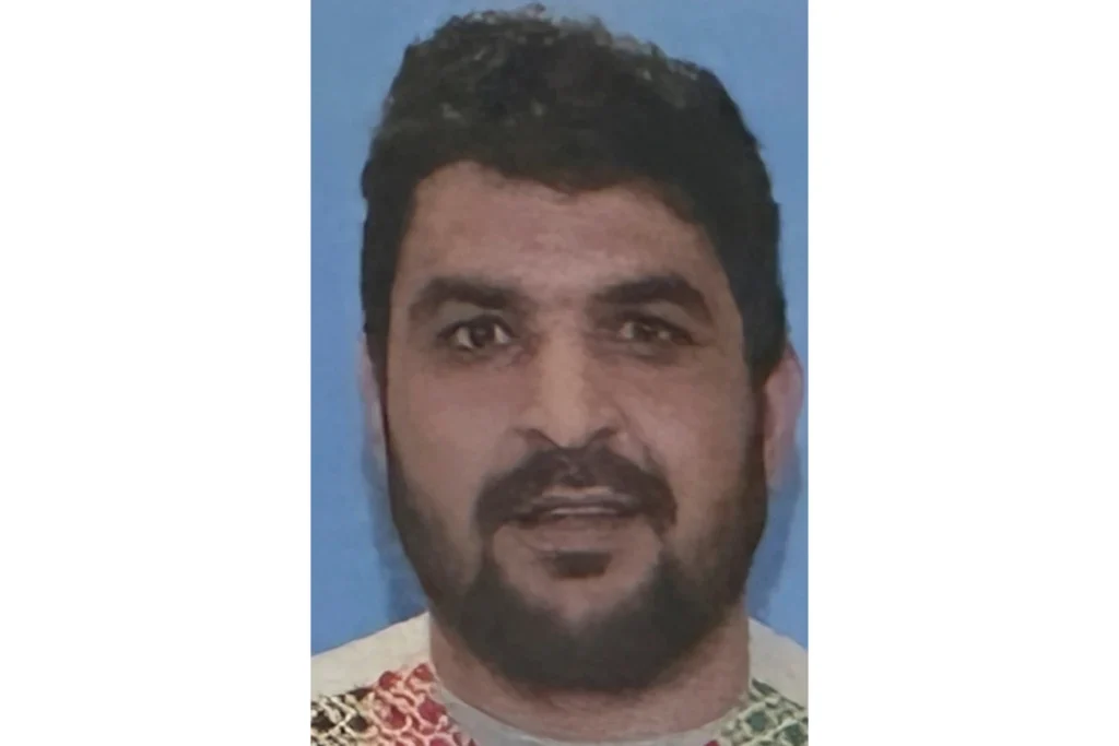 This photo provided by U.S. Attorney’s Office shows Rahmanullah Lakanwal on Thursday, Nov. 27, 2025.
